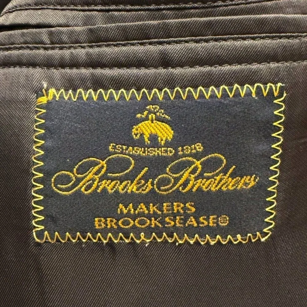 Brooks Brothers Makers Brooksease Blazer Men 42 Grey Wool Business Union USA